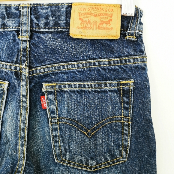 Levis 549 Relaxed Straight Kids 6-7yrs blue wash Red Tab 100% Cotton Jeans - Picture 5 of 12